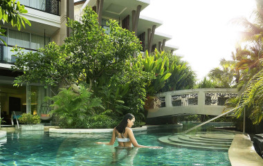 Pool at Sofitel Bali Nusa Dua Beach Resort Hotel in Nusa Dua, Indonesia