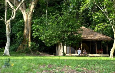 Guest Chalets at Rubondo Island Camp Hotel, Lake Victoria in Tanzania