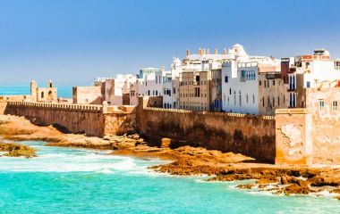 Aerial view on old city of Essaouira in Morocco Africa