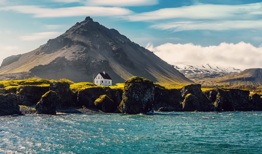 sunny day in Iceland