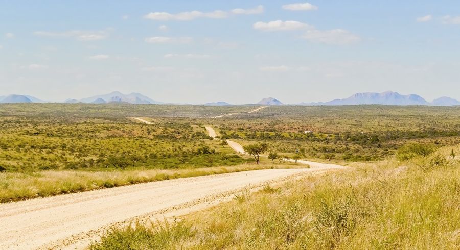 Staubiger Highway in Windhoek, Namibia