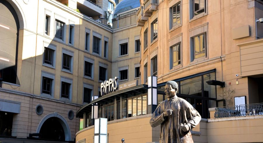 Nelson Mandela Statue in Johannesburg