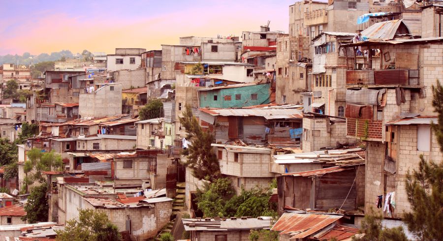 Siedlung in Guatemala Stadt