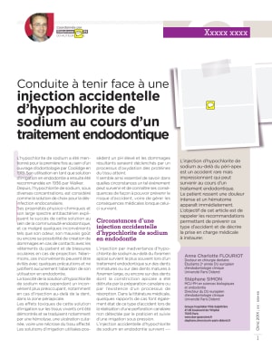 Flouriot2012 injection accidentelle dhypochlorite de sodium au cours dun traitement endodontique kfs6vu - Eugenol