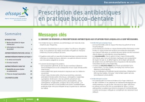 Recommandations prescription des antibiotiques en pratique buccodentaire frjmoc - Eugenol