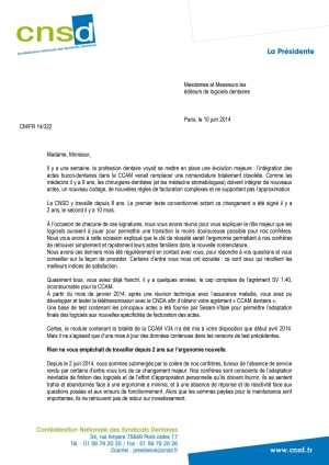 Lettre  diteurs  de logiciels  dentaires mlluks - Eugenol