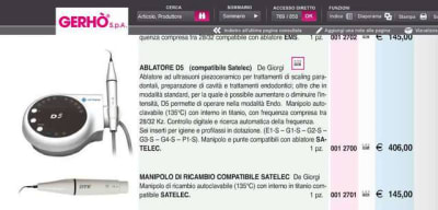 The quotation of scalers and airflow   prix gerho jsnm29 - Eugenol
