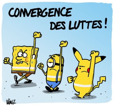 Convergence des luttes gilet jaune wr5ajr - Eugenol