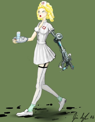 Cyborg nurse by mrmoldavia glwzn6 - Eugenol