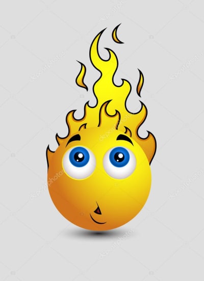 Depositphotos 98061750 stock illustration head burning emoji smiley emoticon xifpte - Eugenol