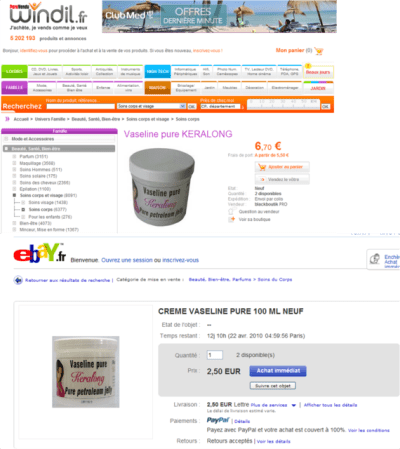 Vas seline f5bp3b - Eugenol