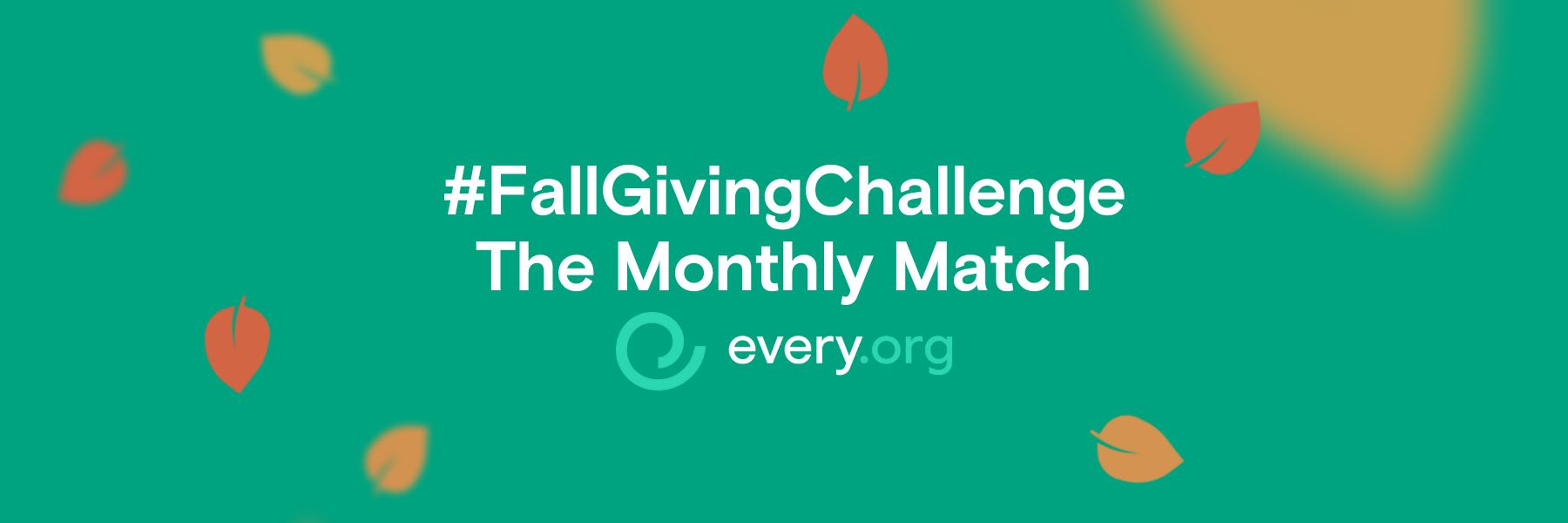 #FallGivingChallenge - The Monthly Match