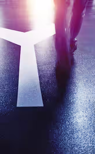 Two people walking away