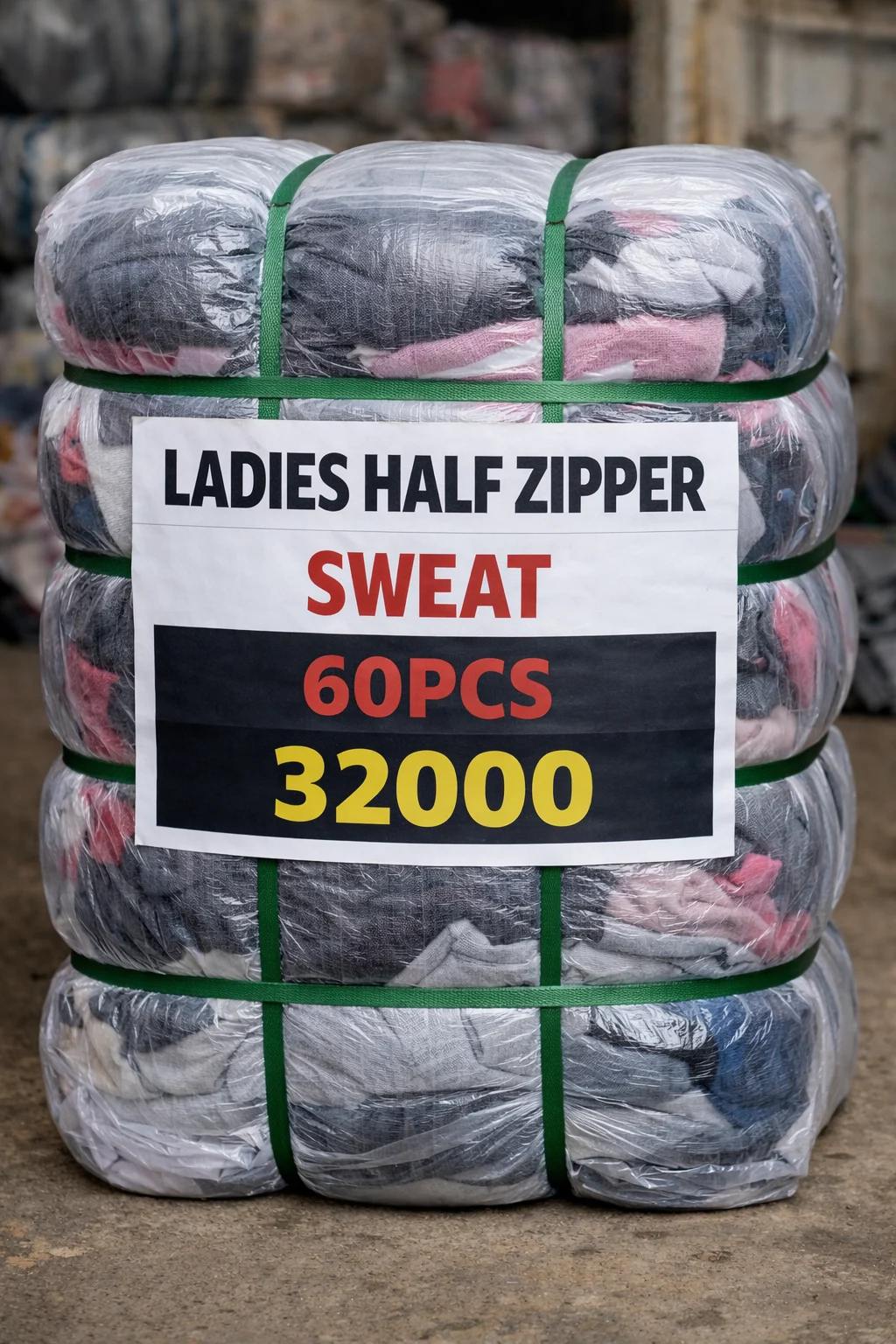 LADIES HALF ZIPPER SWEAT