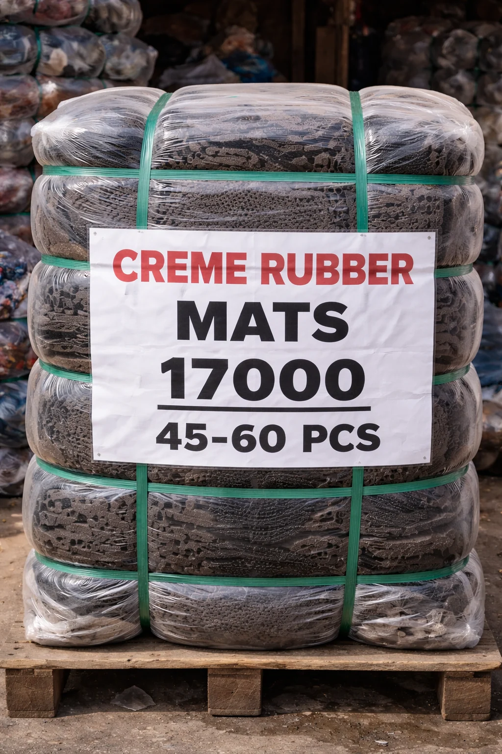 Creme Rubber Mats Bale – KSh 17,000 (45–60 Pieces)