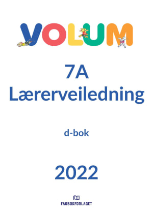 Volum 7A Lærerveiledning, d-bok