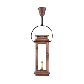 Nouveau Hanging Yoke Copper Lantern by Primo