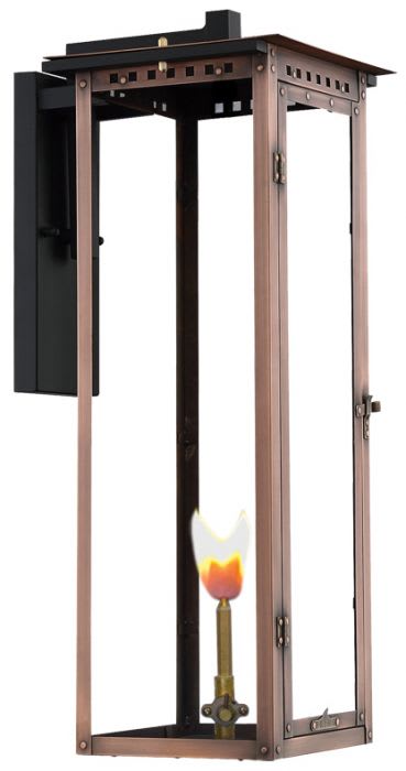 Alantowne Post Mount Copper Lantern by Primo