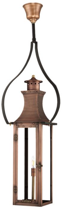 Bishop Electric Hanging Yoke Copper Lantern,Bishop Gas Hanging Yoke Copper Lantern