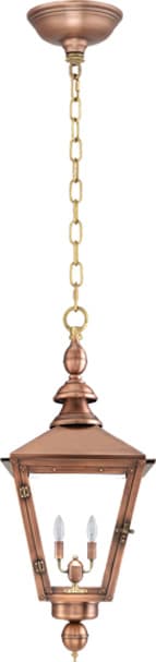 Primo Charleston Hanging Chain Copper Lantern
