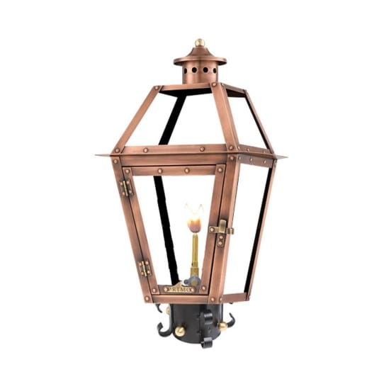 Orleans Post Mount Copper Lantern by Primo