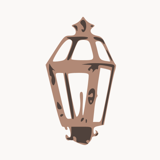 Orleans Post Mount Copper Lantern by Primo