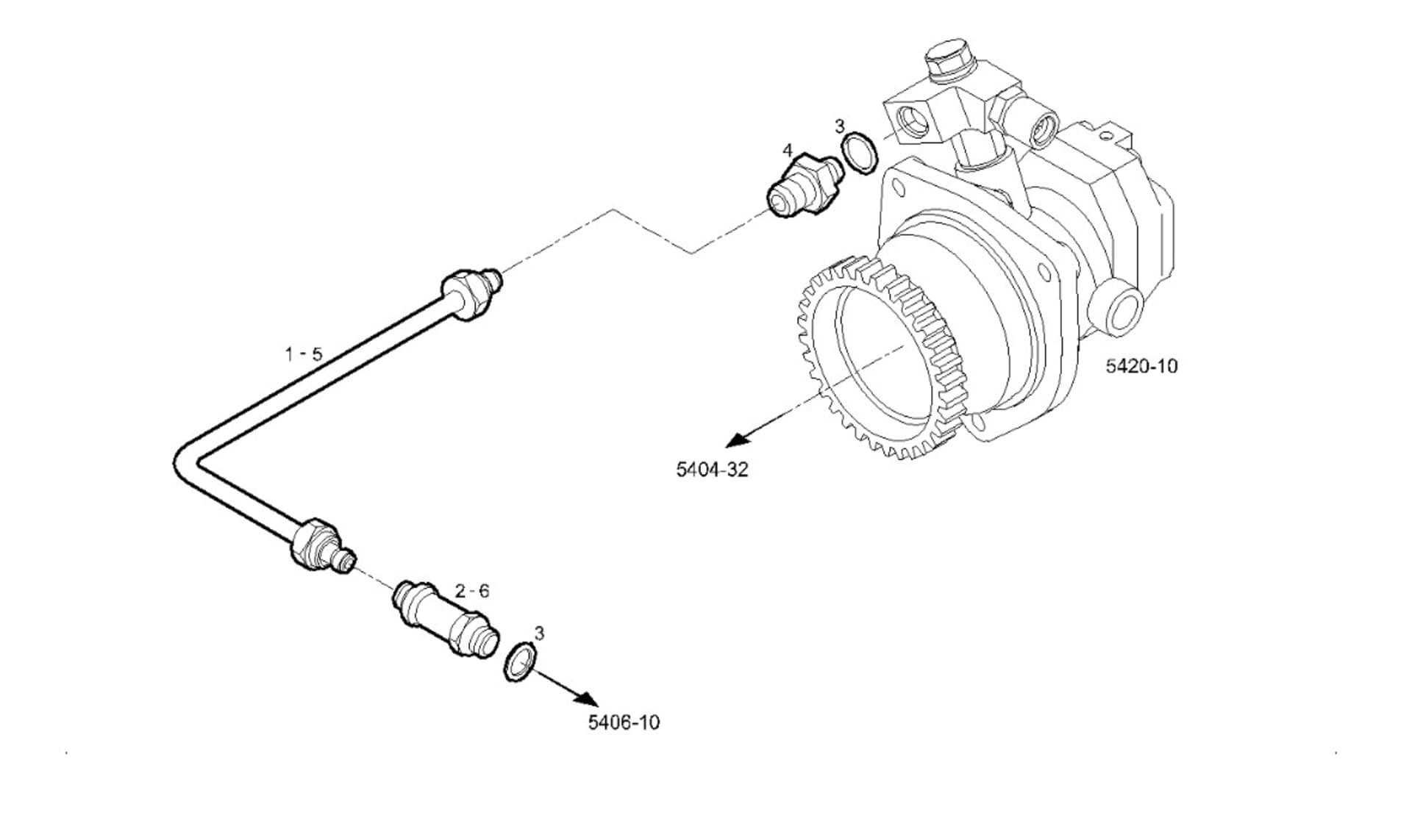 FUEL RETURN PIPE TO PUMP