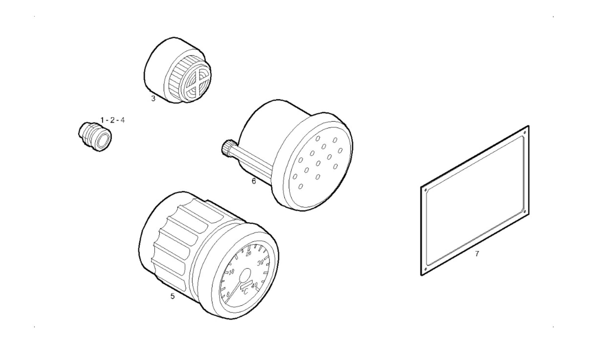 ELECTRIC INSTRUMENTS PANEL FLY 12V-24V ANALOG