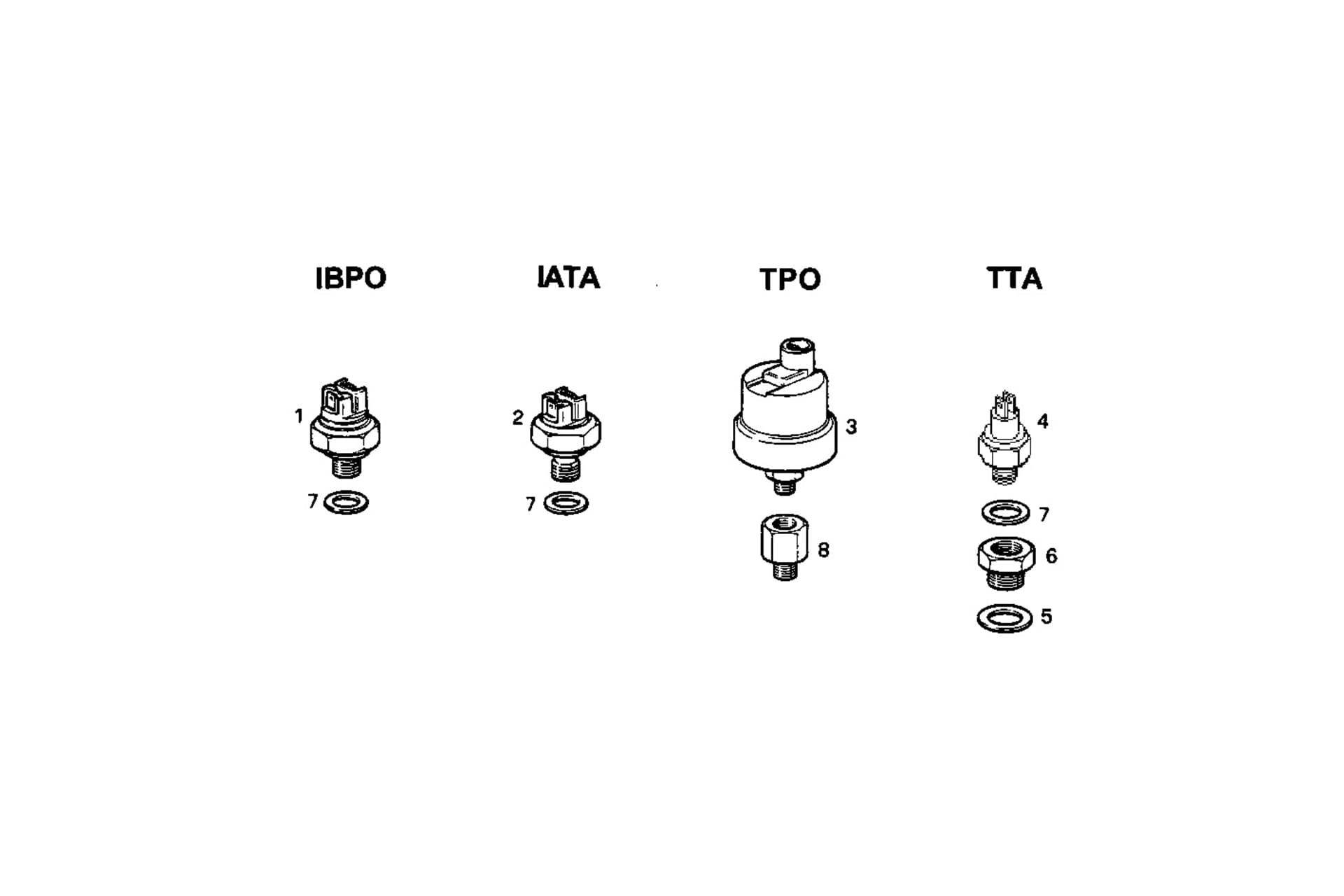 SENDER UNITS ALARMS INSTRUMENT VDO