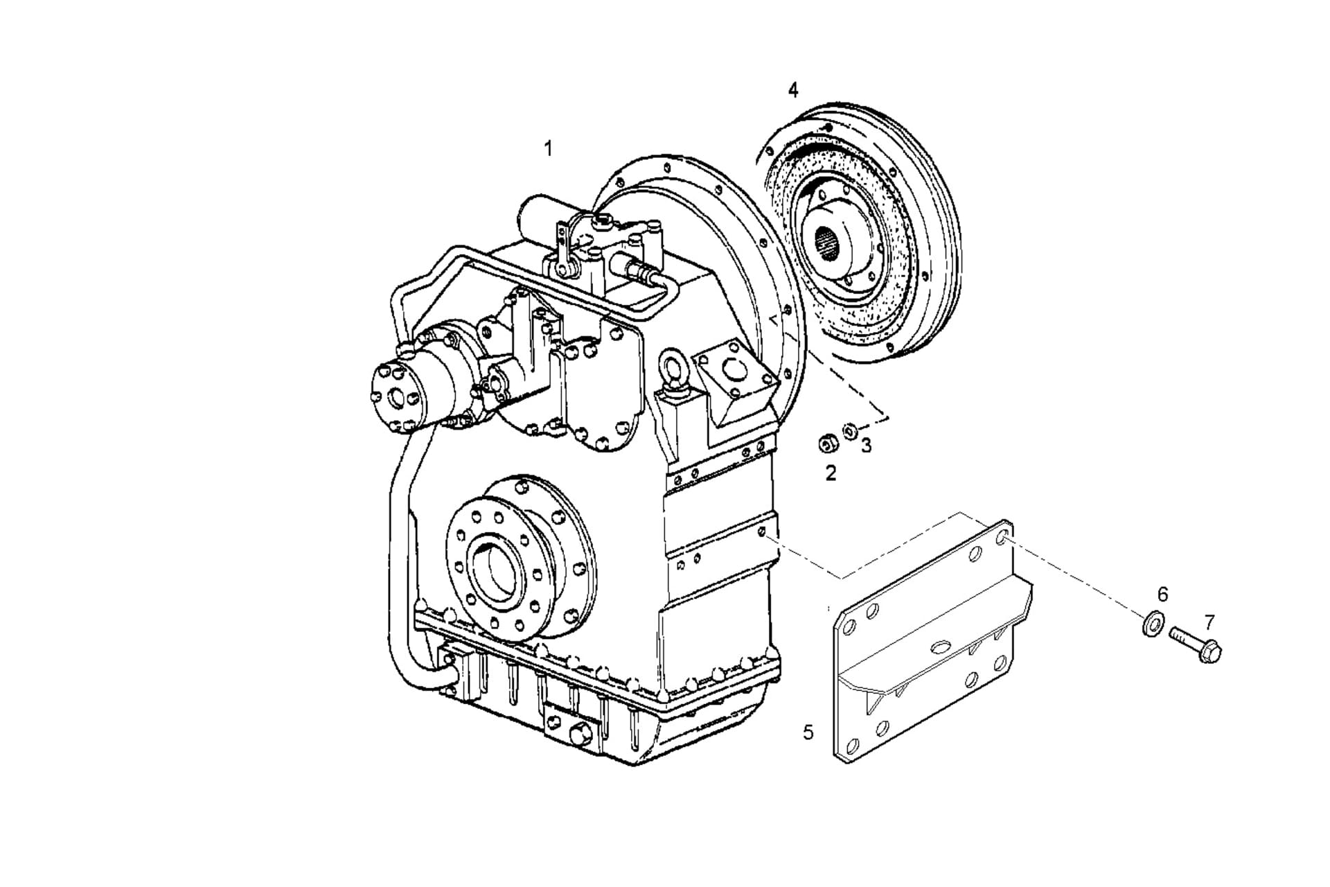 MARINE GEAR ZF W350-1 ratio 1:3,968