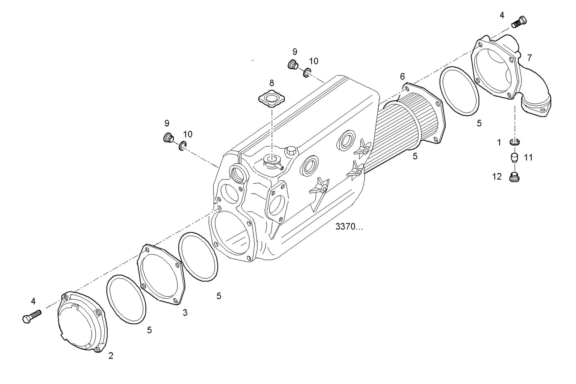 FRESH WATER - SEA WATER HEAT EXCHANGER (COMPONENTS)