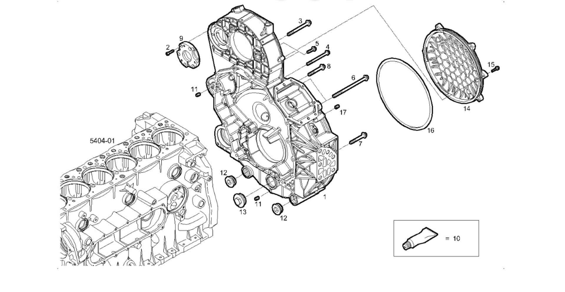 REAR CRANKCASE COVER