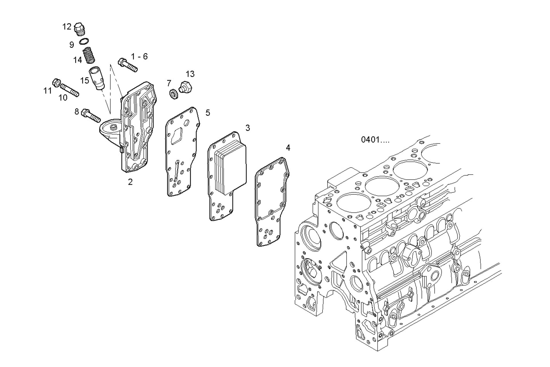 OIL - WATER HEAT EXCHANGER
