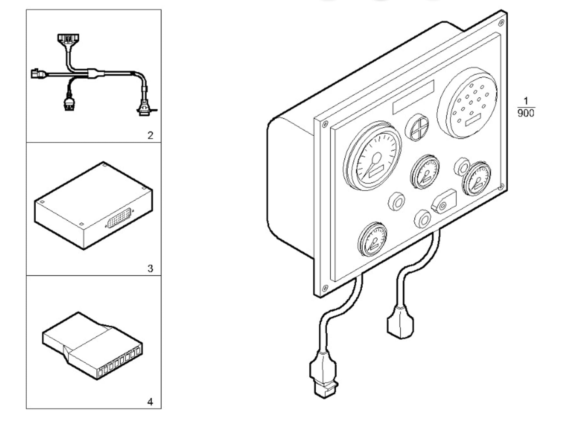 ELECTRIC INSTRUMENTS PANEL 12V