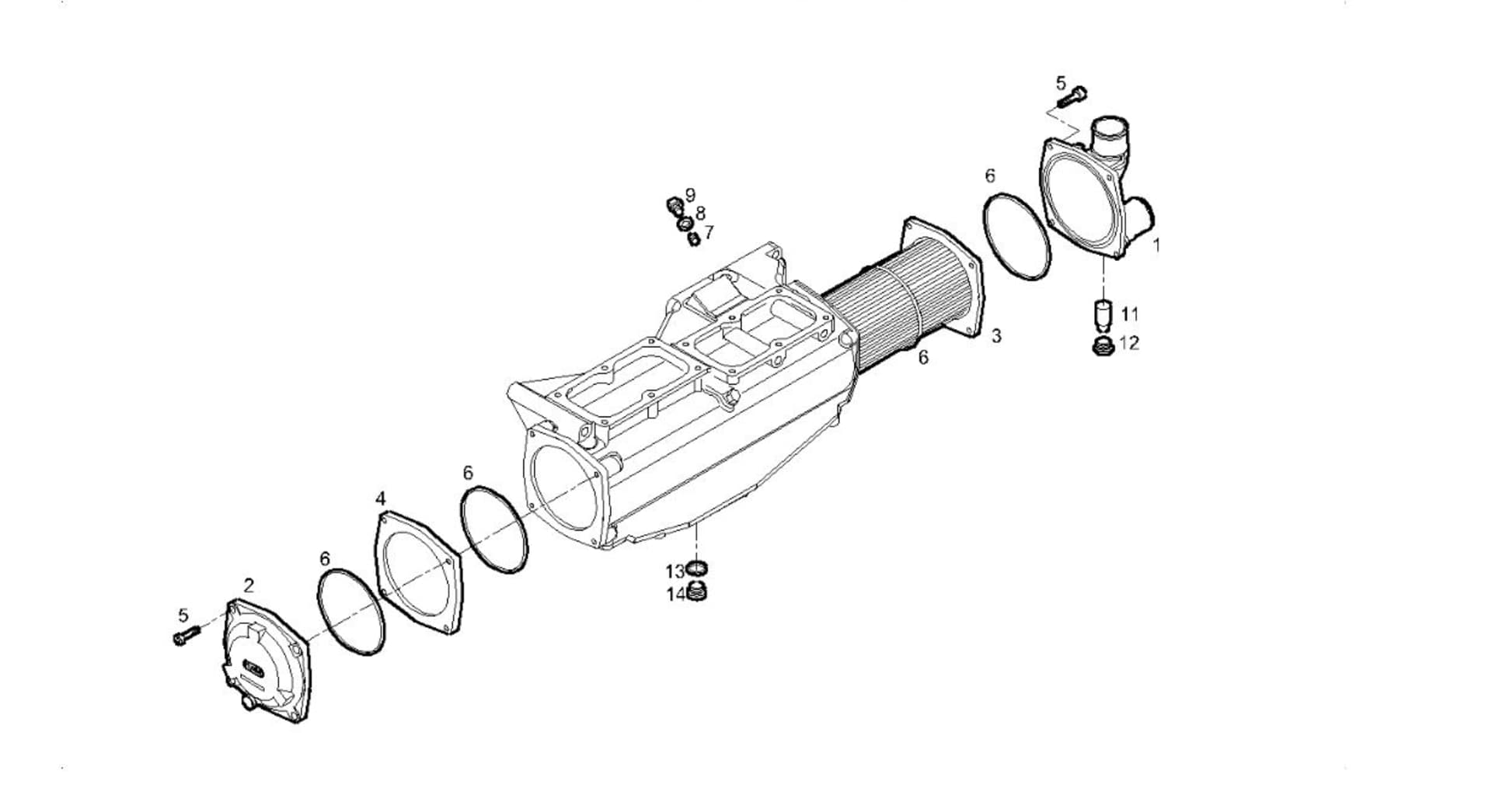AIR - WATER HEAT EXCHANGER (COMPONENTS)