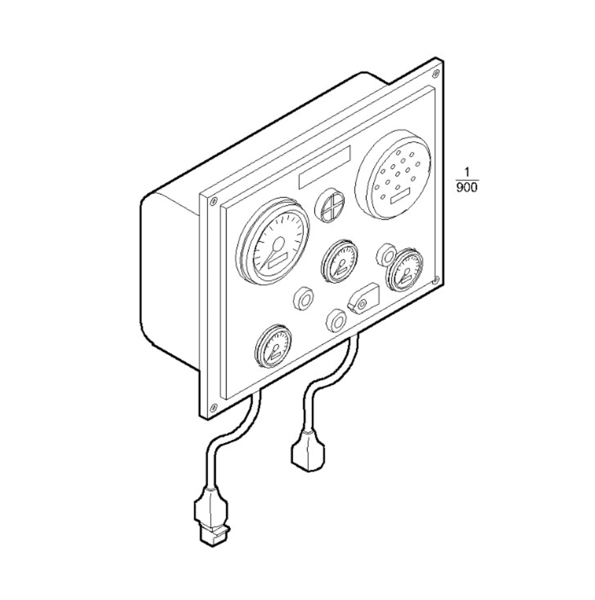 PANEL W/ ELECTRICAL INSTRUMENT ANALOG 12V