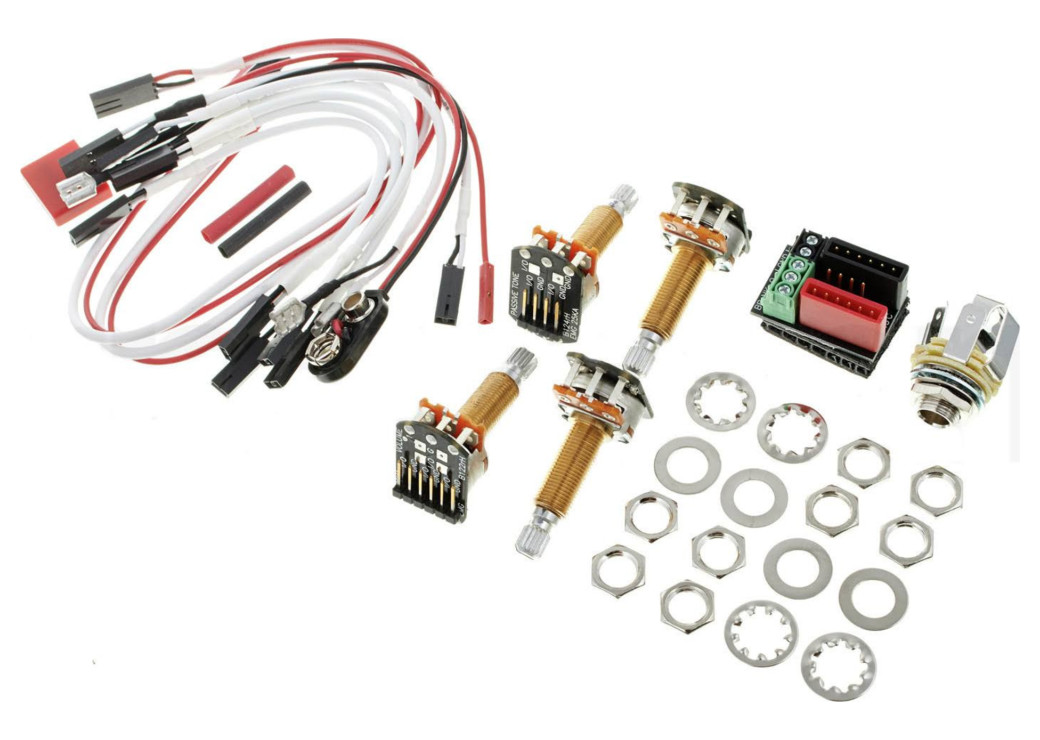 EMG 1 or 2 Pickup HZ Passive Solderless Conversion Wiring Kit LS Long
