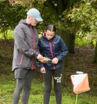 adult and child reading a map at Stanborough