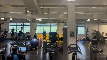 Photo of refurbishment progress at Energise gym