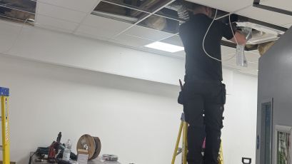 Photo of refurbishment progress at Energise gym