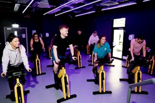 group cycle at andersonstown leisure centre