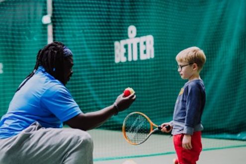 Junior tennis lesson at Ozone