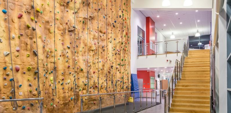 Climbing Walls At Swiss Cottage Leisure Centre