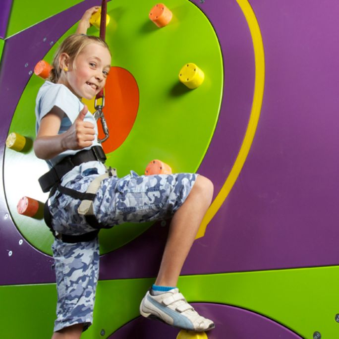great climbing activity for kids at The Wave, Maryport
