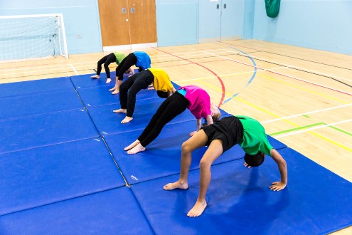 Gymnastics backflp 1