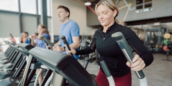 Woman on treadmill Woman on treadmill