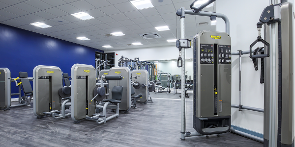 a view of the programme gym at Moss Side with exercise machines a view of the programme gym at Moss Side with exercise machines