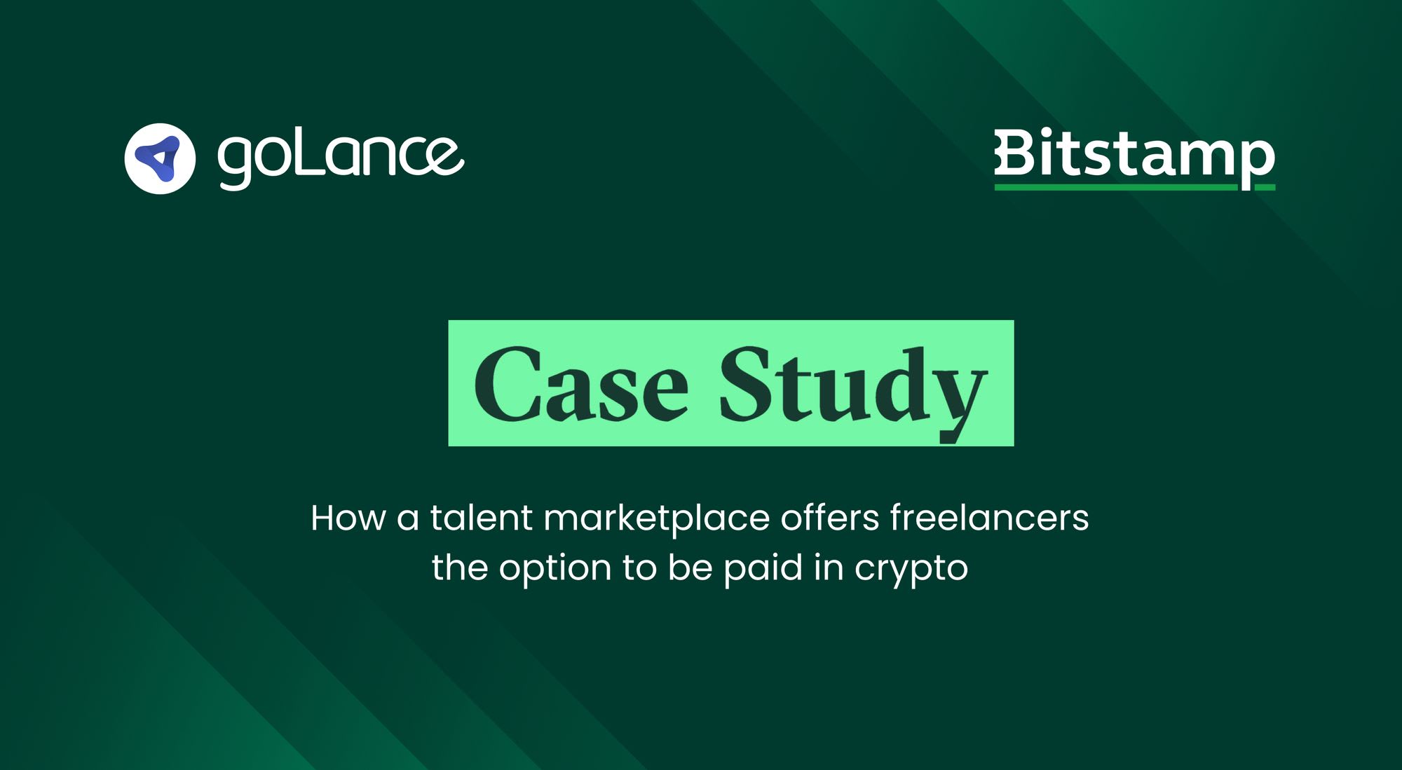 goLance featured in Bitstamp case study for bringing crypto payment options to freelancers