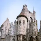 A Stone Medieval Castle with Multiple Towers