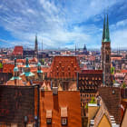 Peaked Rooftops in the Old Town of Nuremberg 